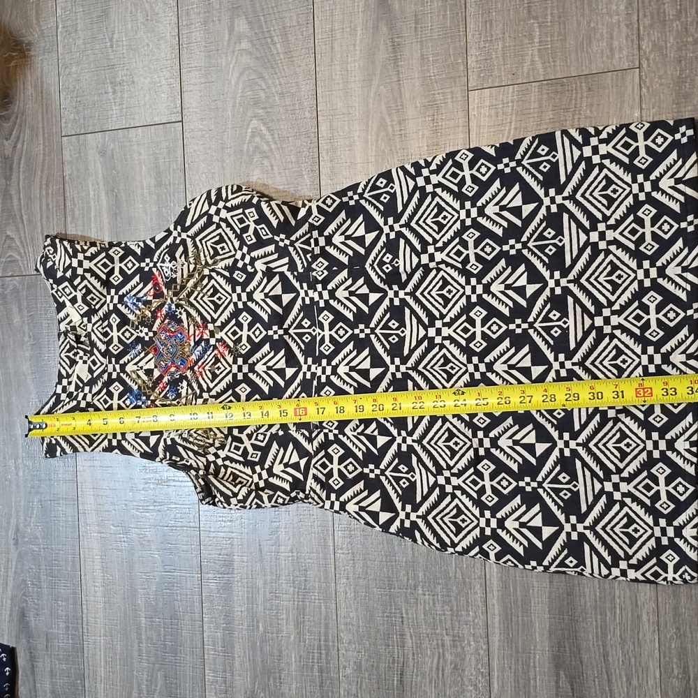 Luster Tribal Print Sleeveless Mini Dress. Size L. - Picture 12 of 16
